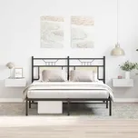 vidaXL Plovoucí noční stolky 2 ks bílé 40x30x15 cm kompozitní dřevo