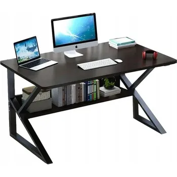 Psací stůl Paradox Kancelářský stůl s policí SAGRA 1000 x 600 / Černá