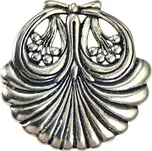 Drakkaria MUŠLE, pražská secese, stříbrný přívěsek, Ag 925