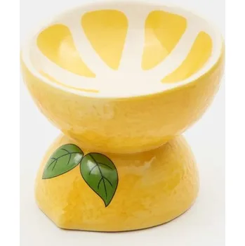 Miska pro psa Sinsay - Keramická miska pro psa a kočku s motivem citronu - žlutá - 842FU-10X - 842FU-10X-ONE