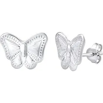 Náušnice Stříbrné náušnice motýlci PRM11402