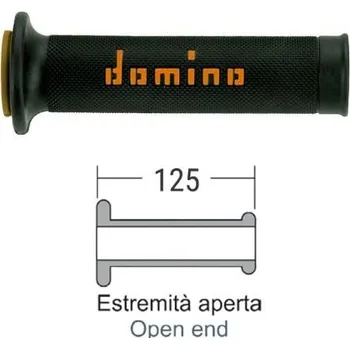 Chránič řídítek pro čtyřkolku Rukojeti DOMINO 184170130 černá/oranžová DOMINO 184170130