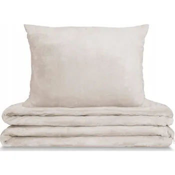 Povlečení POVLEČENÍ 200x220 + 1x POVLEČENÍ NA POLŠTÁŘ, TEPLÉ, ZIMNÍ, MEDVÍDEK BÉŽOVÁ