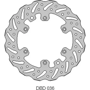 Brzdový kotouč Přední brzdový kotouč KTM 2T/4T '91-21, HUSABERG, HUSQVARNA, GAS-GAS '21, WAVE (260X126,5X3MM) (6X6,5MM) (NG140), DELTA BRAKING