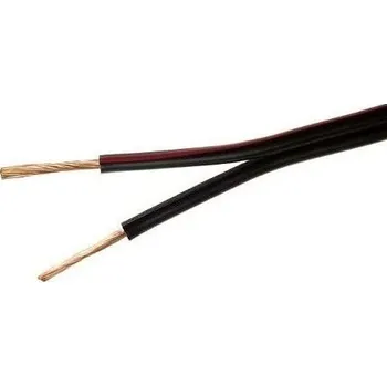 elektrický kabel Cabletech Reproduktorový Kabel CCA 2 x 0,50 mm² (černý) 1 m