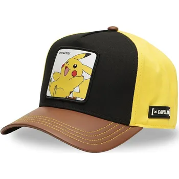 Kšiltovka kšiltovka Capslab Pokemon - Black/Brown/Yellow one size