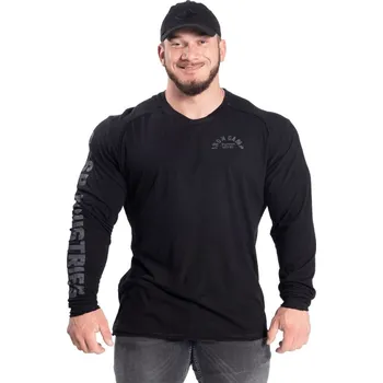 Pánské tričko Gasp THROWBACK LS TEE BLACK – triko Gasp černé Velikost: S