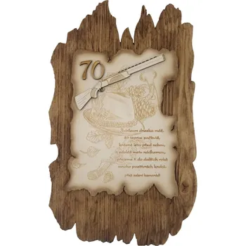 Klobouk Blahopřání KLOBOUK č.765 na drásané desce