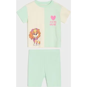 Dívčí oblečení Sinsay - Žerzejová souprava PAW Patrol - krémová - 385DG-01X - 385DG-01X-86