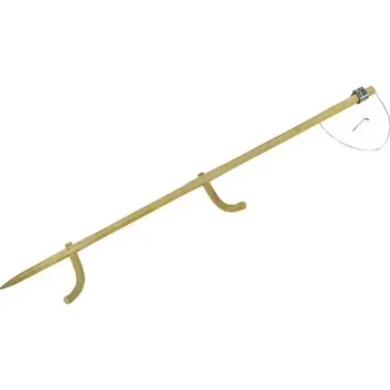 Násada Kosiště zahnuté, dřevěné Kramp 175 cm (KP-6205KR) (Dřevěná násada na kosu, délka 175cm. Jasanové kosiště se dvěma ručkami, zahnuté kosiště s upevňovacím kroužkem.)