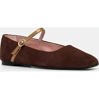 Dámské baleríny Semišové baleríny Pretty Ballerinas Camille 52217.A.9301 hnědá 88X, EUR 41