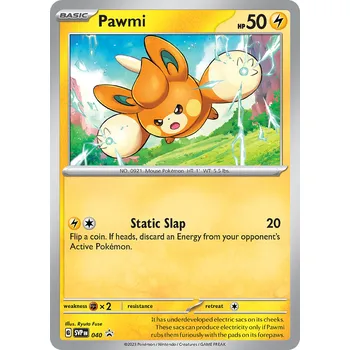 Společenská hra Pokémon karta Pawmi SVP 040 Holo
