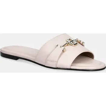 Dámské pantofle Kožené pantofle BOSS Emberlyn dámské, růžová barva, 50542219 50542219.685 03X, EUR 36