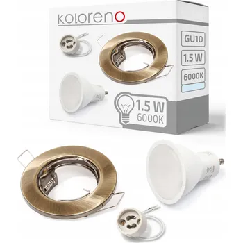 Bodové svítidlo Stropní zapuštěné svítidlo Koloreno 1,5 W GU10 8 cm hnědé