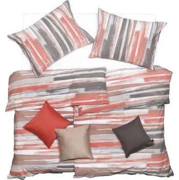 Povlečení SCANquilt povlečení FLANEL FINO horizont cihlovošedá 140 x 220/70 x 90 cm