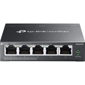 Switch TP-Link ES205GP 5xGb (4POE+) 65W Easy managed Switch