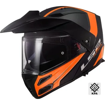 Helma na motorku Výklopná moto helma LS2 FF324 METRO černá/oranžová Vel: S Výprodej zboží