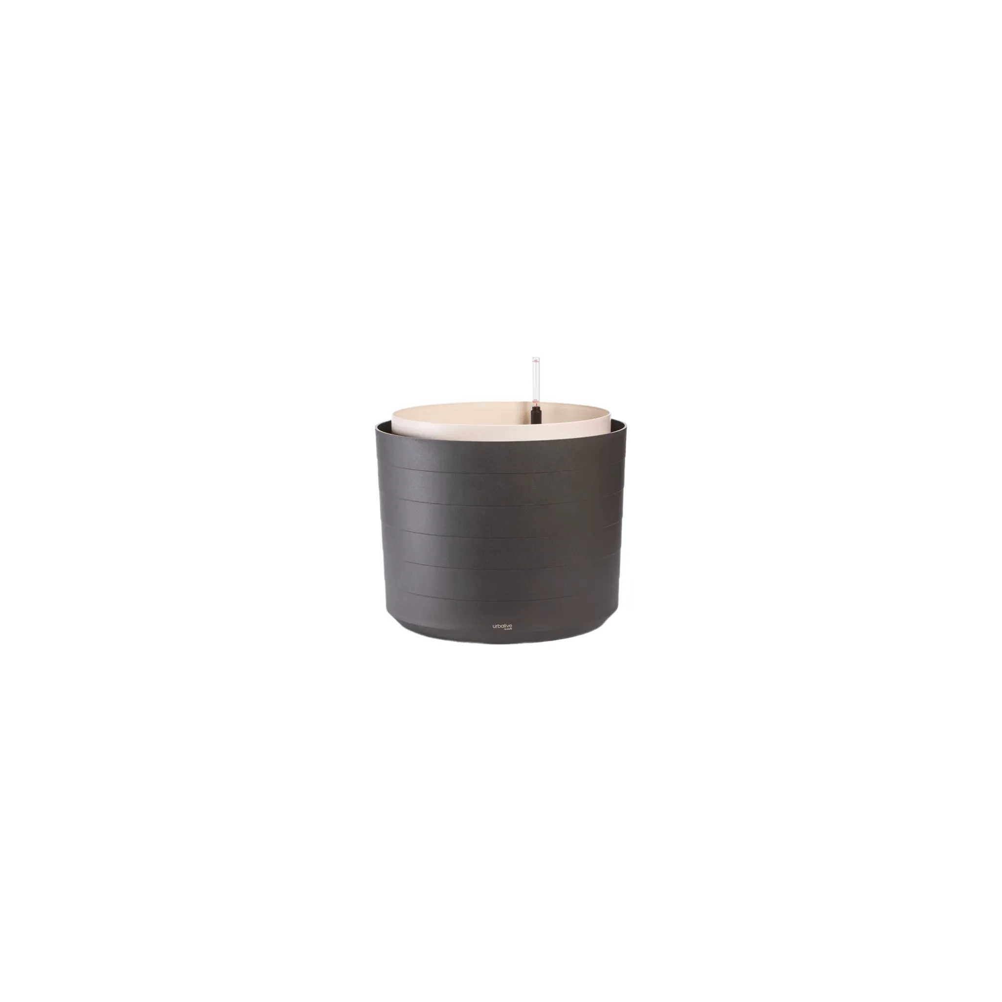Fotografie 1 - Květináč Plastia Berberis 55 cm antracit/slonová kost