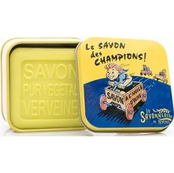 Koupelová kosmetika Marseillské mýdlo La Savonnerie de Nyons VERBENA BOX Kohout 100g