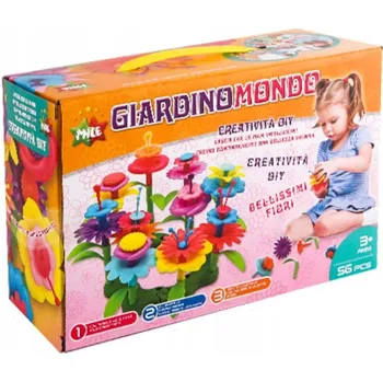 ostatní stavebnice Stavebnice květinové zahrady, 56 dílků