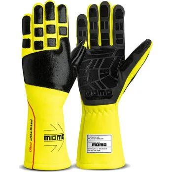 Rukavice MOMO Rukavice PIT STOP Yellow L