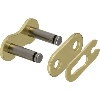 Řetězová sada pro motocykl spojka řetězu 420HP, JT CHAINS (barva černo-zlatá, rozpojovací, typ SPRING) JTC-L-420HPGB-S