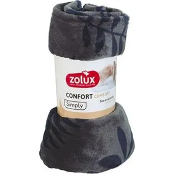 Pelíšek pro psa Pelech deka COCOON 100x75cm antracit se vzorem Zolux