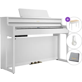 Klávesový nástroj Roland HP 704 SET Matte White Digitální piano