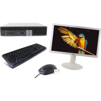 Stolní počítač Dell OptiPlex 7050 Micro M.2 256GB RAM 8GB + LG 24MB35PM-W bílý monitor 24"