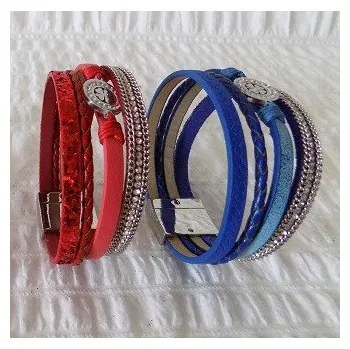 Náušnice Dámský vícevrstvý náramek - více barev