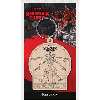 Přívěsek Na Klíče s Vitruviánským Demogorgonem ze STRANGER THINGS 4
