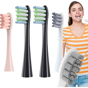 Náhradní hlavice k elektrickému kartáčku Hlavice pro zubní kartáčky Oclean Pro Air F1 Z1 One Elite Flow Xiaomi W10, 4 ks