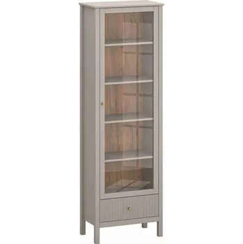 Obývací stěna LEO vitrína 1w1s taupe