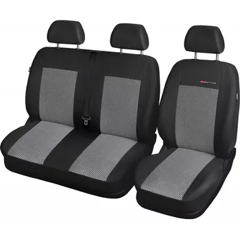 Potah sedadla Automega Autopotahy RENAULT TRAFIC II, 3 MÍSTA - 1+2, od r. 2001-2014, šedo černé