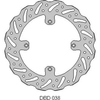 Brzdový kotouč Přední brzdový kotouč HUSQVARNA CR/WR 125 '00-13, TR/TC/WR 250 '00-13, TE/TC 450/510/610 '05-10, WAVE 260X120X3MM, DELTA BRAKING