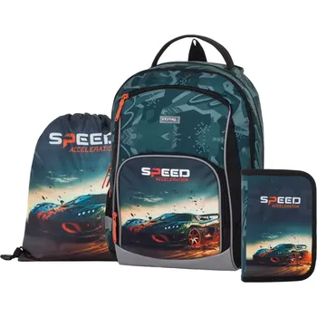Oxybag Oxy Go 3dílný školní set, Auto 0-23725