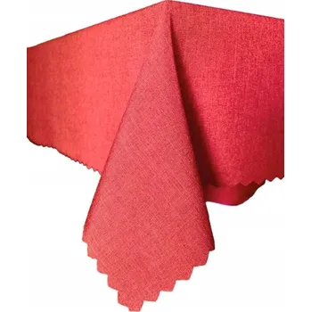 ubrus Ubrus 160 cm kulatý Gala odolný vůči skvrnám, červený