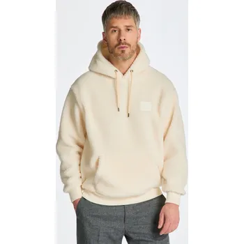 Pánská mikina MIKINA GANT FLEECE HOODIE CREAM