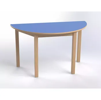 Jídelní stůl Stůl půlkulatý 120 x 60 cm, volitelná barva dekoru desky, výška 70 cm