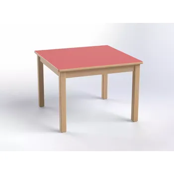 Jídelní stůl Čtvercový stůl 80 x 80 cm, volitelná barva dekoru desky, výška 58 cm