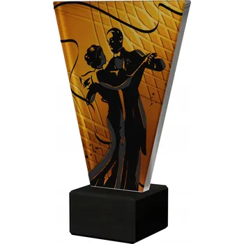 Skleněná trofej Klasický tanec VL1-A/DAN1/BK 22,5 cm s gravírováním