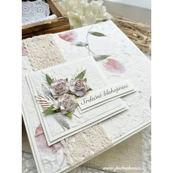 Pod Rukama Luxusní blahopřání 20x20 s taštičkou