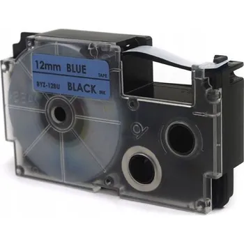 Pásek do tiskárny Páska do tiskárny Casio, černá na modré, 12 mm x 8 m (PT-