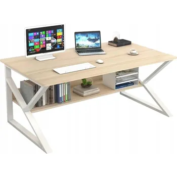 Psací stůl Paradox Kancelářský stůl s policí SAGRA 1000 x 600 / Bílá