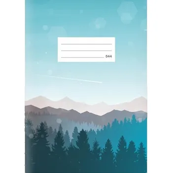 Sešit Školní sešit Lux A5 544, linka, 40 listů, večerní krajina