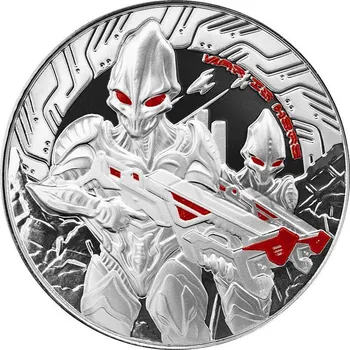 Scottsdale Mint Samoa Alien stříbrná mince 1oz 2024 Proof barvená