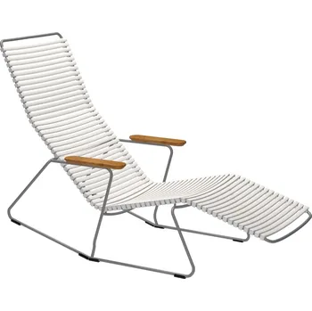 Zahradní lehátko Houe Bílé plastové zahradní lehátko Click
