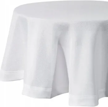 ubrus UBRUS STELLA 2 Ø 120 CM BÍLÝ