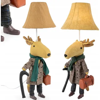 Lampička SOB VÁNOČNÍ Noční STOLNÍ LAMPA S SOBYM 80 CM + ŽÁROVKA