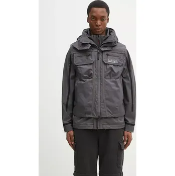 Pánská větrovka Bunda Napapijri A-Tusco, L, šedá, 90X